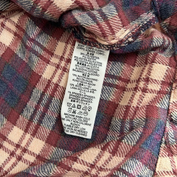Free People Northern Bound Plaid Blouse - Picture 6 of 8
